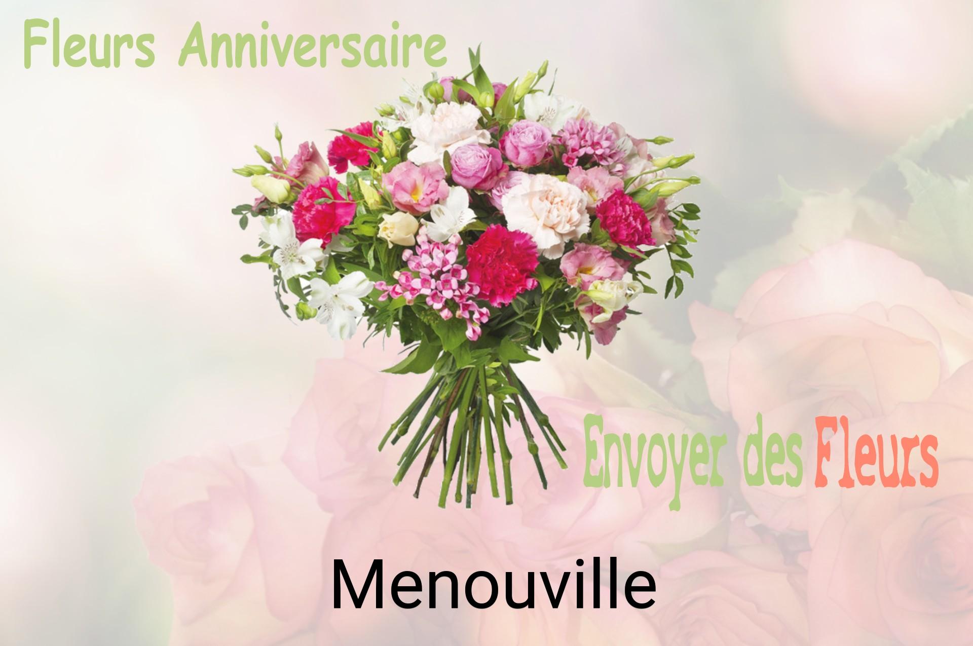 Bouquet de fleurs d’anniversaire livré à Menouville