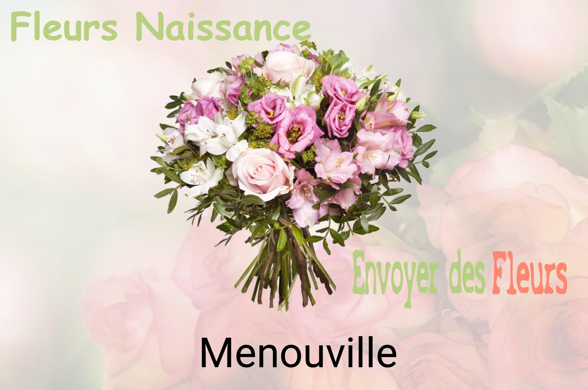 Bouquet de fleurs de naissance livré à Menouville